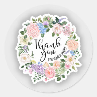 Autocollant de remerciement