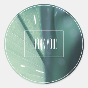 Autocollant de remerciement de plante à feuilles v