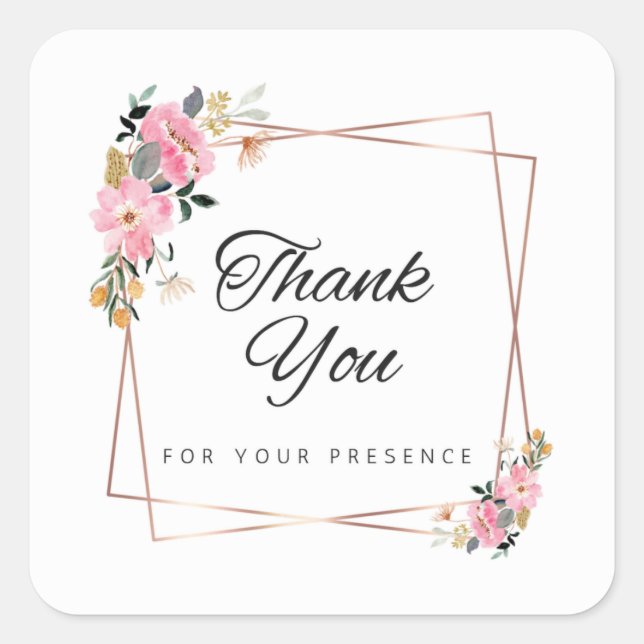 Autocollant de remerciement | Grand format | Autoc (Devant)