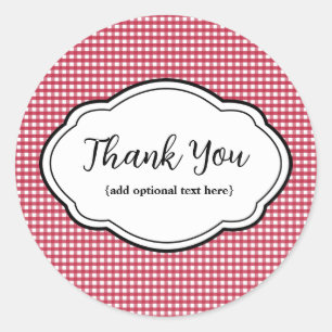 Autocollant de remerciement personnalisable à carr