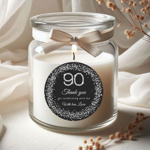 Autocollant de remerciement pour 90e anniversaire