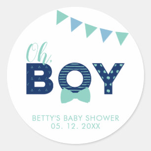 Autocollant de remerciement pour Baby Shower Cad
