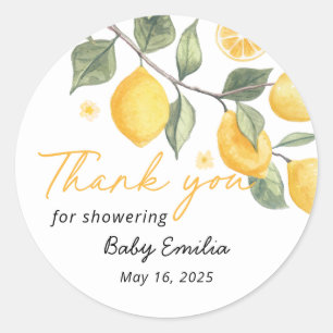 Autocollant de remerciement pour Baby Shower Littl
