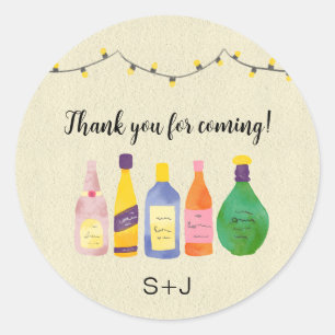 Autocollant de remerciement pour remplir le bar