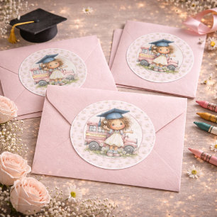 Autocollant de remise des diplômes de maternelle m