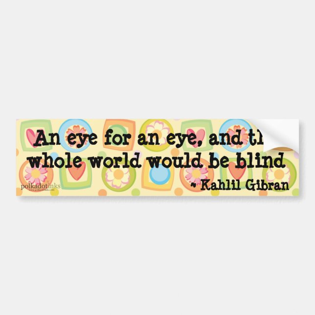 Autocollant de rémission de Kahlil Gibran (Devant)
