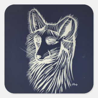 autocollant de renard de nuit pawley