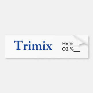 Autocollant de réservoir de Trimix