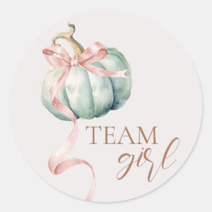 Autocollant de révélation de sexe Team Girl Coquet
