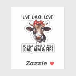 autocollant de rire d'amour vivant