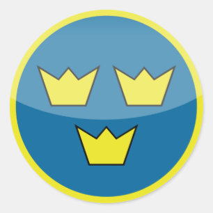 autocollant de rondeau de la Suède