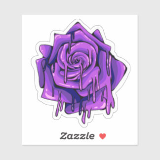 Autocollant de rose qui fond 