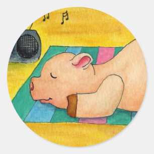 Autocollant de rôti de porc