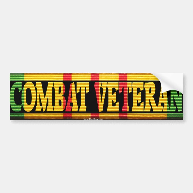 Autocollant de ruban du vétéran VSM de combat du (Devant)