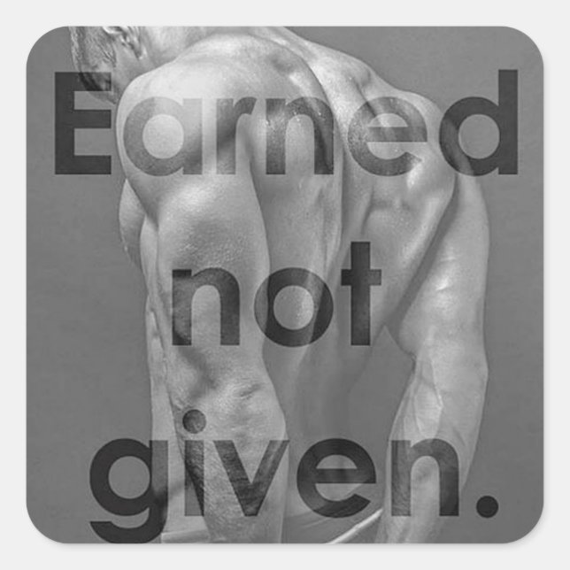 Autocollant de salle de gym Motivational Bodybuild (Devant)