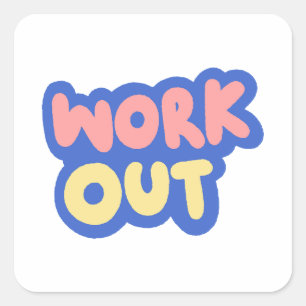 Autocollant de salle de sport / fitness pas d'ex