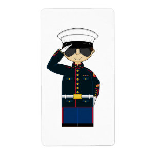 autocollant de salutation d'US Marine Corp NCO