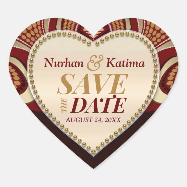 Autocollant de sauvegarde de date de Terre Tribale (Devant)