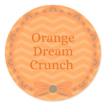 Autocollant de saveur 'ORANGE Orange Dream Crunch'