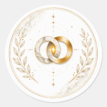 Autocollant de scellement d'enveloppe de mariage S