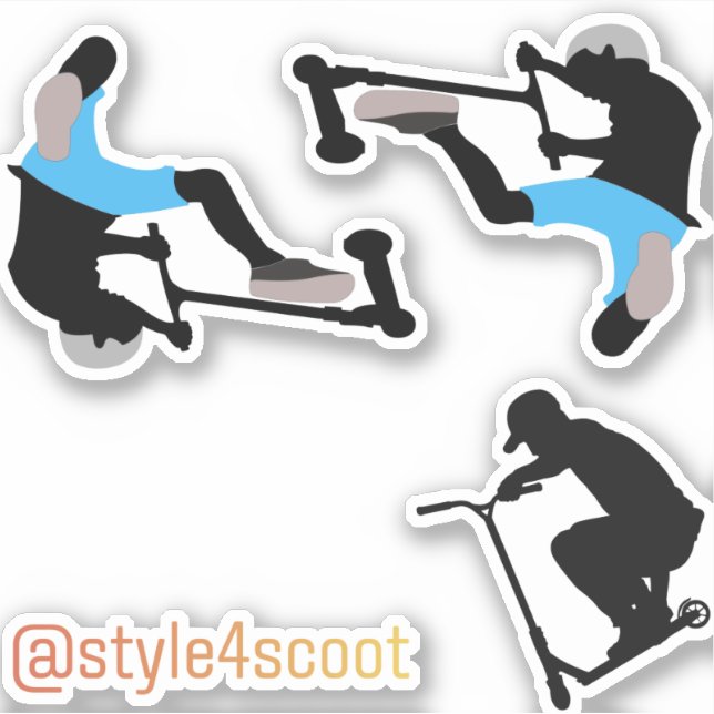 Autocollant de scooter Freestyle pack 1 (Devant)