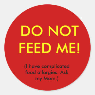 Autocollant de sécurité d'allergie d'enfant