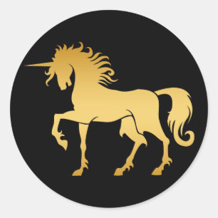 Autocollant de silhouette de licorne de danse