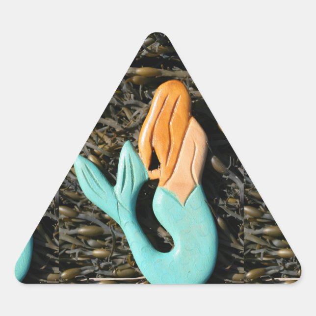 autocollant de sirène bleue (Devant)