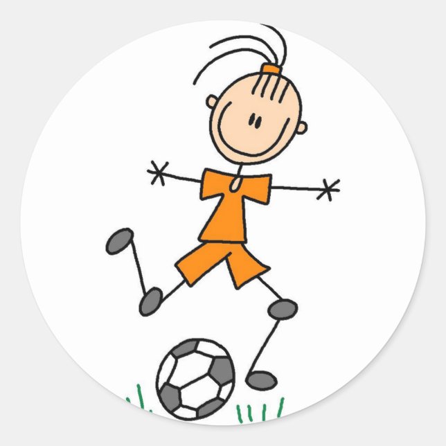 Autocollant de soccer Orange Girls (Devant)