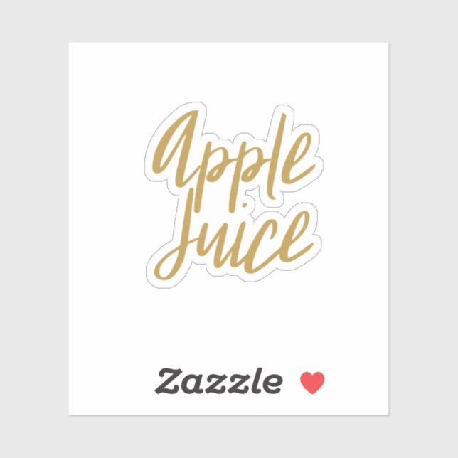 Autocollant de stockage de jus de pomme (Feuille)