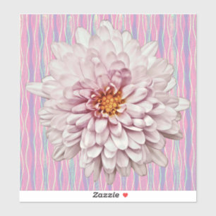 Autocollant de style Vintage rose Fleur Mum