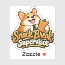 Autocollant de superviseur de pause snack