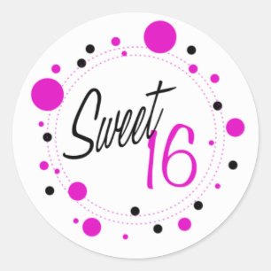 Autocollant de sweet sixteen