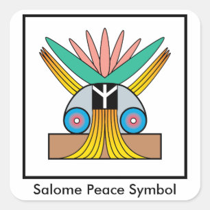 Autocollant de symbole de paix de Salome