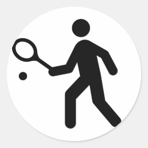 Autocollant de symbole de tennis