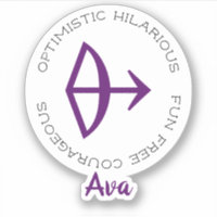 Autocollant de symbole du zodiaque Sagittaire