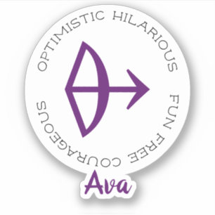 Autocollant de symbole du zodiaque Sagittaire