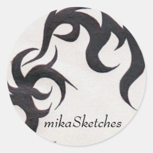 Autocollant de tatouage tribal