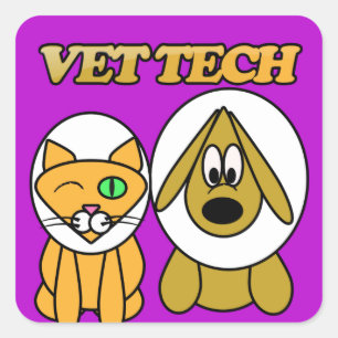 AUTOCOLLANT DE TECH DE VÉTÉRINAIRE PAR