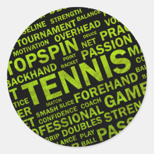 Autocollant de tennis