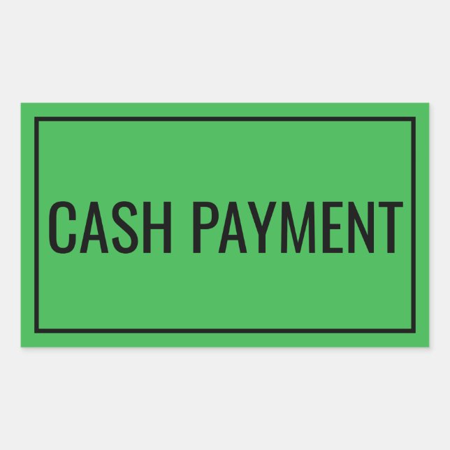 Autocollant de texte de paiement personnalisé pour (Devant)