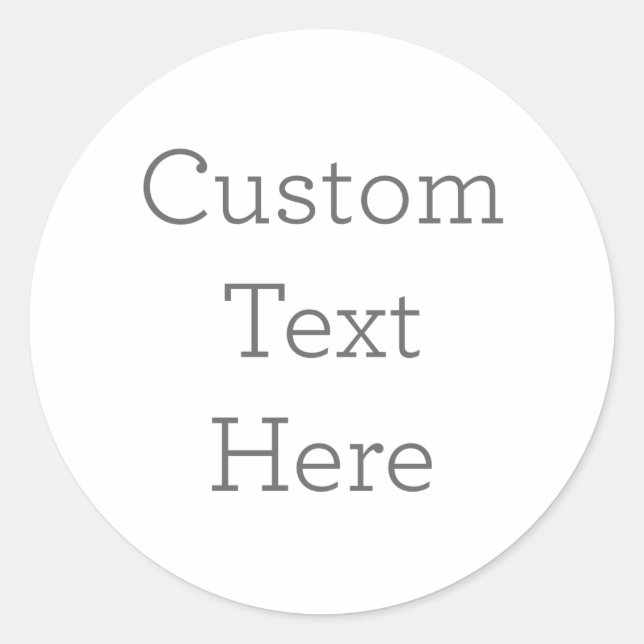 Autocollant de texte unique (Devant)