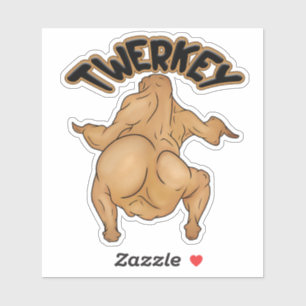 Autocollant de Thanksgiving Twerkey
