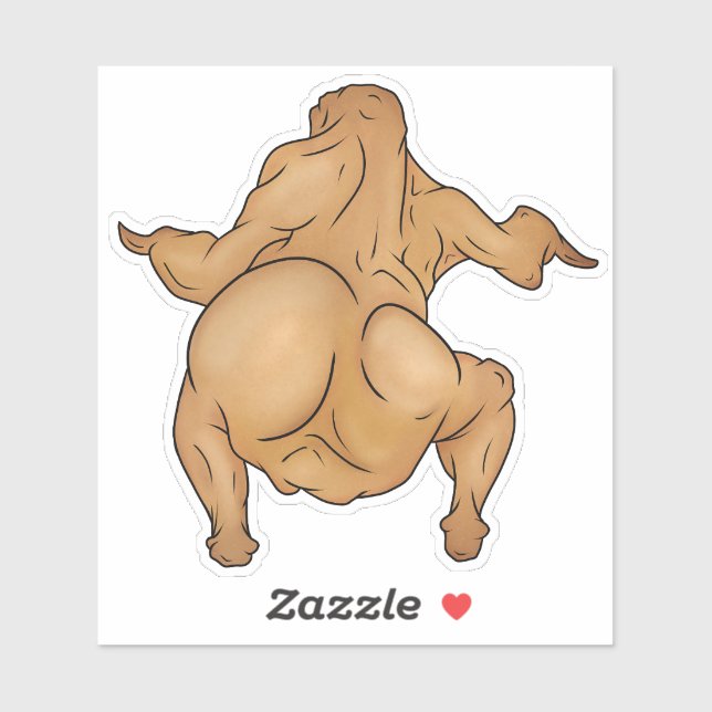 Autocollant de Thanksgiving Twerkey (Feuille)