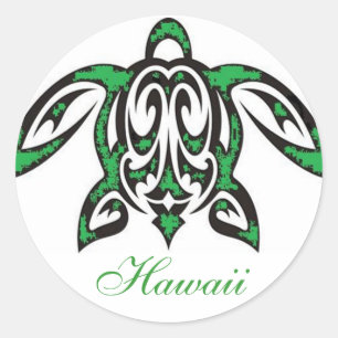 Autocollant de tortue hawaïenne