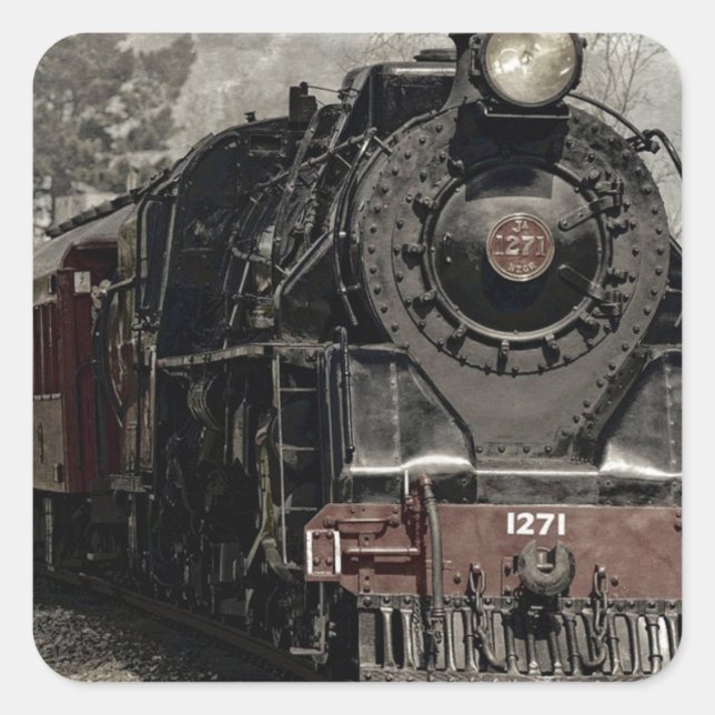 Autocollant de train de locomotives vintage (Devant)