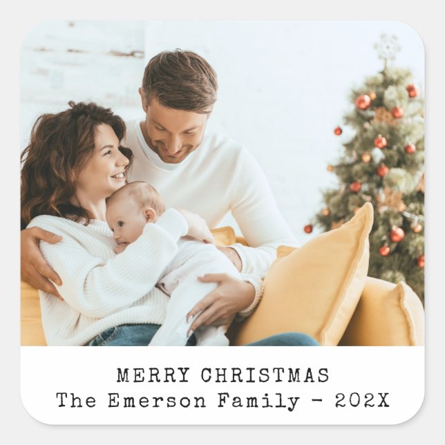 Autocollant de vacances photo (Devant)