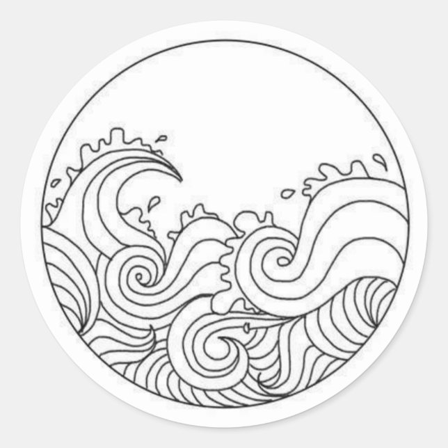 Autocollant de vague (Devant)