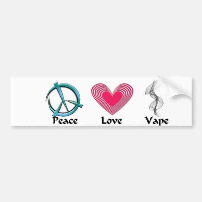 Autocollant de Vape d'amour de paix (Devant)