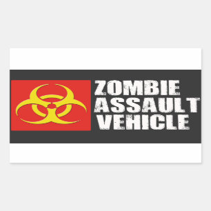 Autocollant de véhicule d'assaut de zombi
